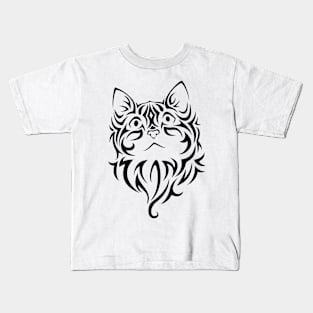 Tribal Cat Kids T-Shirt